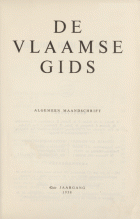 De Vlaamse Gids. Jaargang 42,  [tijdschrift] Vlaamsche Gids, De