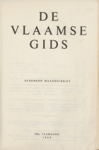 De Vlaamse Gids. Jaargang 43,  [tijdschrift] Vlaamsche Gids, De