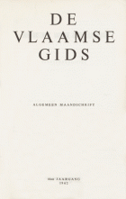De Vlaamse Gids. Jaargang 46,  [tijdschrift] Vlaamsche Gids, De