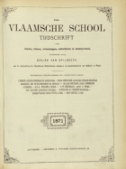 De Vlaamsche School. Jaargang 17,  [tijdschrift] Vlaamsche School, De