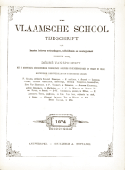 De Vlaamsche School. Jaargang 20,  [tijdschrift] Vlaamsche School, De