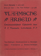 Vlaamsche Arbeid. Jaargang 1,  [tijdschrift] Vlaamsche Arbeid, De