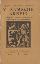 Vlaamsche Arbeid. Jaargang 10,  [tijdschrift] Vlaamsche Arbeid, De