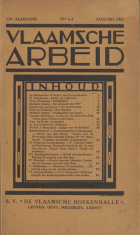 Vlaamsche Arbeid. Jaargang 11,  [tijdschrift] Vlaamsche Arbeid, De