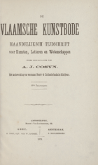 De Vlaamsche Kunstbode. Jaargang 8,  [tijdschrift] Vlaamsche Kunstbode, De