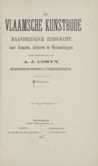 De Vlaamsche Kunstbode. Jaargang 9,  [tijdschrift] Vlaamsche Kunstbode, De