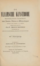 De Vlaamsche Kunstbode. Jaargang 16,  [tijdschrift] Vlaamsche Kunstbode, De