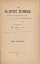 De Vlaamsche Kunstbode. Jaargang 20,  [tijdschrift] Vlaamsche Kunstbode, De