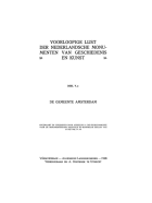 Voorloopige lijst der Nederlandsche monumenten van geschiedenis en kunst. Deel V, II. De gemeente Amsterdam,  [serie] Voorloopige lijst der Nederlandsche monumenten van geschiedenis en kunst