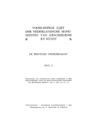 Voorloopige lijst der Nederlandsche monumenten van geschiedenis en kunst. Deel X. De provincie Noord-Brabant,  [serie] Voorloopige lijst der Nederlandsche monumenten van geschiedenis en kunst