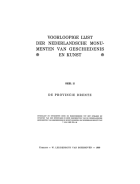 Voorloopige lijst der Nederlandsche monumenten van geschiedenis en kunst. Deel II. De provincie Drente,  [serie] Voorloopige lijst der Nederlandsche monumenten van geschiedenis en kunst