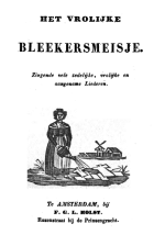Het vrolijke bleekersmeisje, Anoniem Vrolijke bleekersmeisje, Het