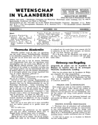 Wetenschap in Vlaanderen. Jaargang 4,  [tijdschrift] Wetenschappelijke Tijdingen