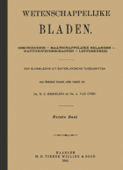 Wetenschappelijke Bladen. Jaargang 1906,  [tijdschrift] Wetenschappelijke Bladen