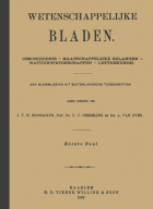 Wetenschappelijke Bladen. Jaargang 1908,  [tijdschrift] Wetenschappelijke Bladen