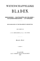 Wetenschappelijke Bladen. Jaargang 1915,  [tijdschrift] Wetenschappelijke Bladen