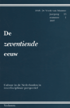 De Zeventiende Eeuw. Jaargang 13,  [tijdschrift] Zeventiende Eeuw, De