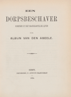 De dorpsbeschaver, Albijn van den Abeele