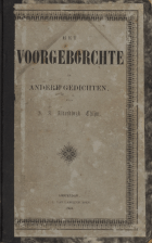 Het voorgeborchte, J.A. Alberdingk Thijm