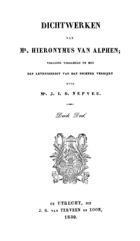 Dichtwerken. Deel 3, Hieronymus van Alphen