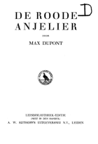 De roode anjelier (onder ps. Max Dupont), Jan Apon