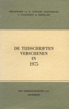 Bibliografie van de literaire tijdschriften in Vlaanderen en Nederland. De tijdschriften verschenen in 1975, Hilda van Assche