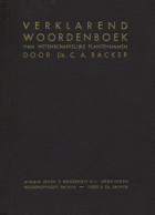 Verklarend woordenboek der wetenschappelijke namen van de in Nederland en Nederlandsch-Indië in het wild groeiende en in tuinen en parken gekweekte varens en hoogere planten, C.A. Backer