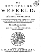 De betoverde wereld, Balthasar Bekker