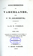 Geschiedenis des vaderlands. Deel 3, Willem Bilderdijk