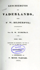 Geschiedenis des vaderlands. Deel 6, Willem Bilderdijk