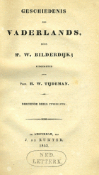Geschiedenis des vaderlands. Deel 13 (tweede stuk), Willem Bilderdijk