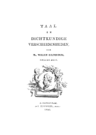 Taal- en dichtkundige verscheidenheden. Deel 2, Willem Bilderdijk