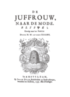 De juffrouw, naar de mode, Jean Bernard le Blanc