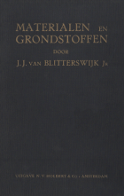 Materialen en grondstoffen gebezigd bij de inrichting van het interieur, J.J. van Blitterswijk