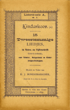 Tweestemmige liedjes, in noten- en cijferschrift (Chevé-methode), E.J. Boneschanscher