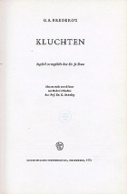 Kluchten, G.A. Bredero