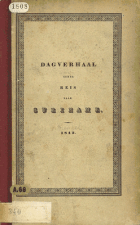 Dagverhaal van eene reis naar Paramaribo en verdere omstreken in de kolonie Suriname, Gaspard Philippe Charles van Breugel