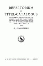 Brinkman's cumulatieve catalogus van boeken 1926-1930 (Repertorium en titelcatalogus), Carel Leonard Brinkman