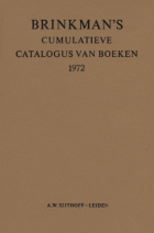 Brinkman's cumulatieve catalogus van boeken 1972, Carel Leonard Brinkman