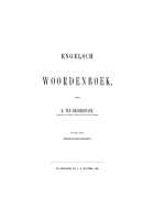 Engelsch woordenboek. Deel 2: Nederlandsch-Engelsch, K. ten Bruggencate