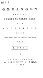 Gezangen voor de gereformeerde kerk van Nederland, Johannes Wilhelmus II Bussingh