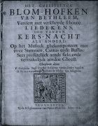 Het gheestelyck blom-hofken van Bethleem, Godfried Bussé