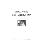 Het 'ezelken', wat niet vergeten was, Cyriel Buysse