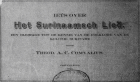 Iets over het Surinaamsch lied. Een bijdrage tot de kennis van de folklore van de kolonie Suriname, Th.A.C. Comvalius