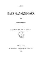 Baes Gansendonck, Hendrik Conscience