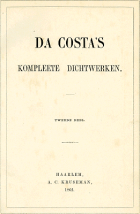 Kompleete dichtwerken. Deel 2, Isaäc da Costa