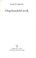 Ongebundeld werk, Louis Couperus