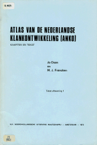 Atlas van de Nederlandse klankontwikkeling (ANKO). Aflevering 1, Jo Daan, M.J. Francken