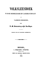 Volksleesboek voor middelbare en lagere scholen en Vlaemsche huisgezinnen, Johan Michael Dautzenberg, Prudens van Duyse