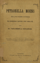 Petronella Moens. Holland's blinde dichteres. Mijne Noordnederlandsche kunstvriendin in België herdacht in 1872, Maria Doolaeghe